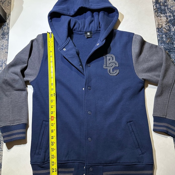 DC Navy and Charcoal Hooded Jacket - Picture 3 of 6
